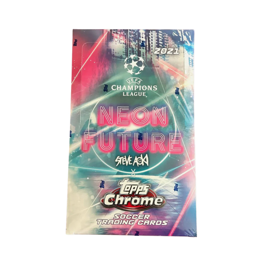2020-21 Topps UEFA Champions League Chrome Neon Future Soccer Hobby Box