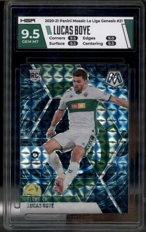 2020 Panini Mosaic Genesis #21 Lucas Boye RC HGA 9.5