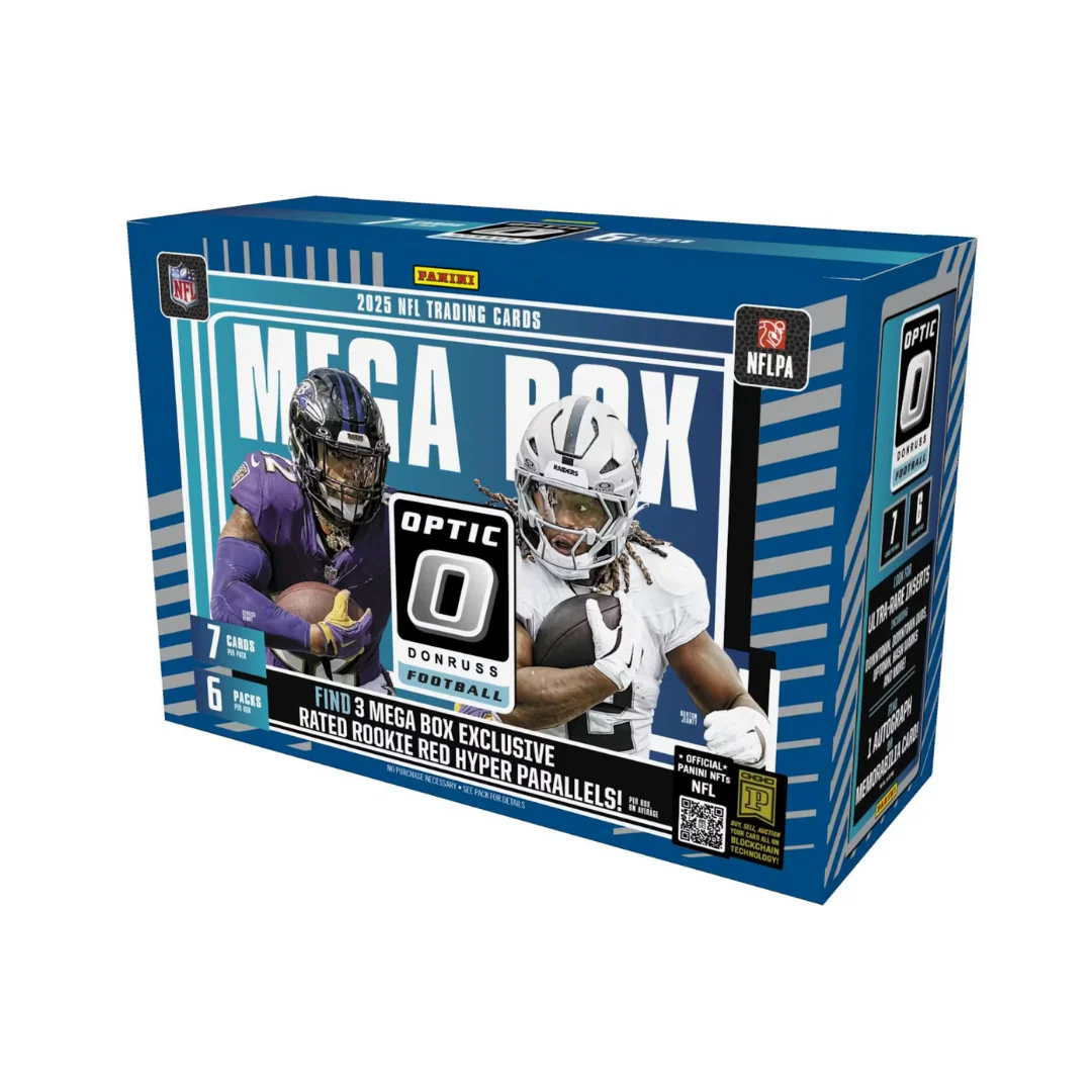 2025 Panini Donruss Optic Football Hobby Mega Box - Red Hyper Parallels