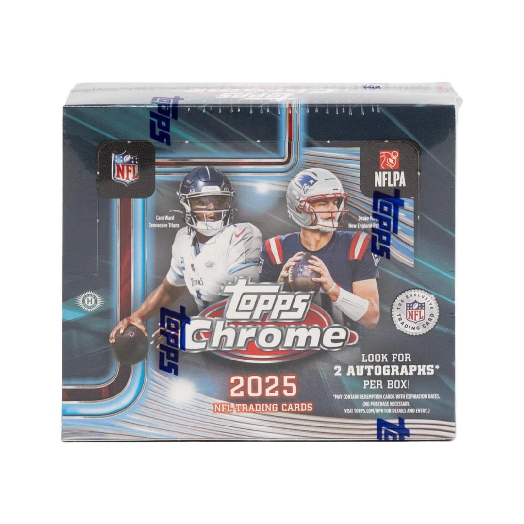 2025 Topps Chrome Football Hobby Jumbo Box