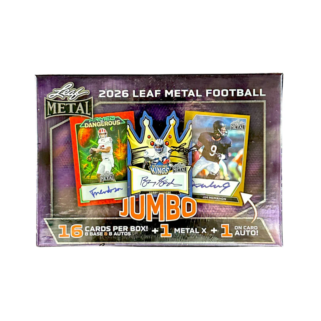 2026 Leaf Metal Football Jumbo Box