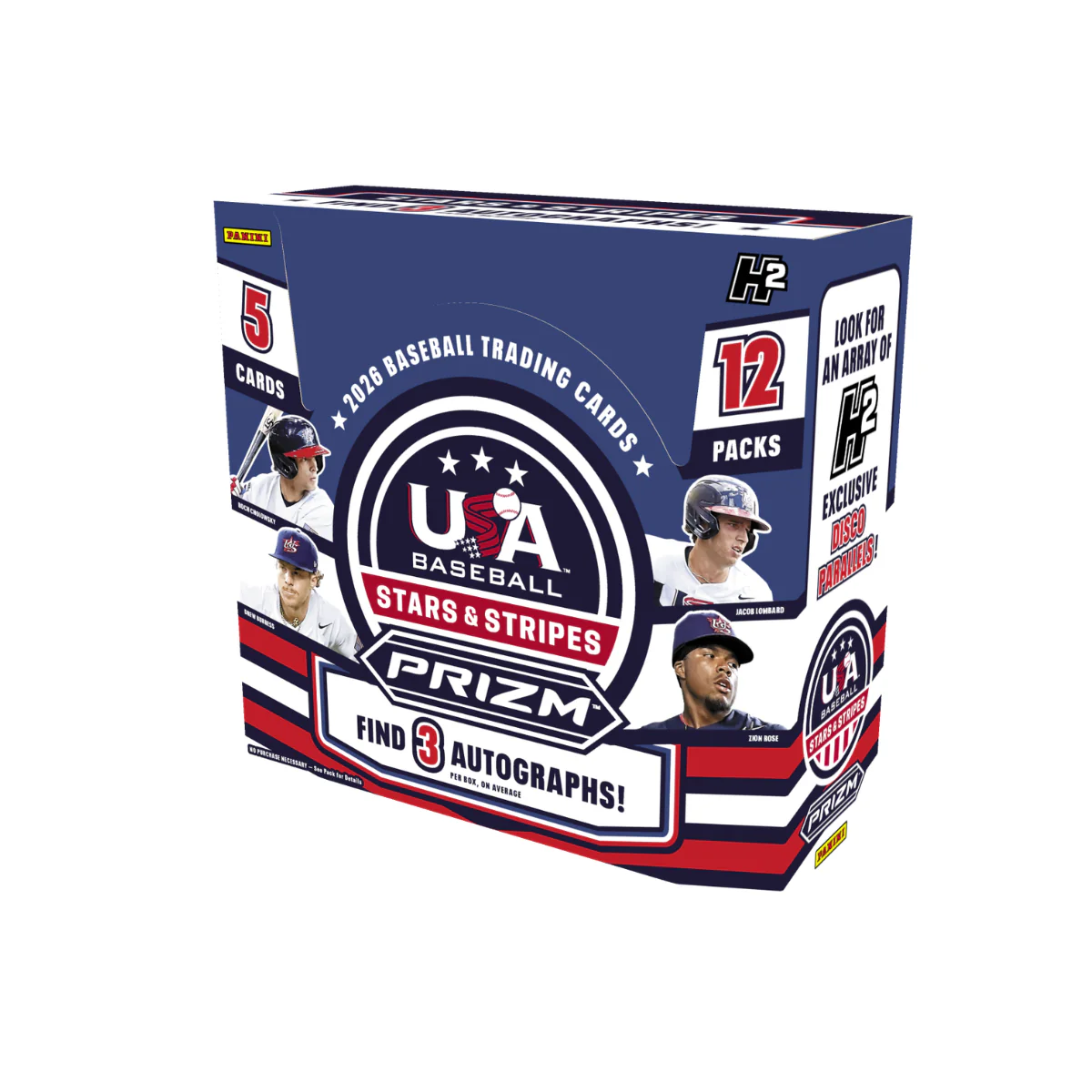 2026 Panini USA Stars & Stripes Prizm Baseball H2 Box