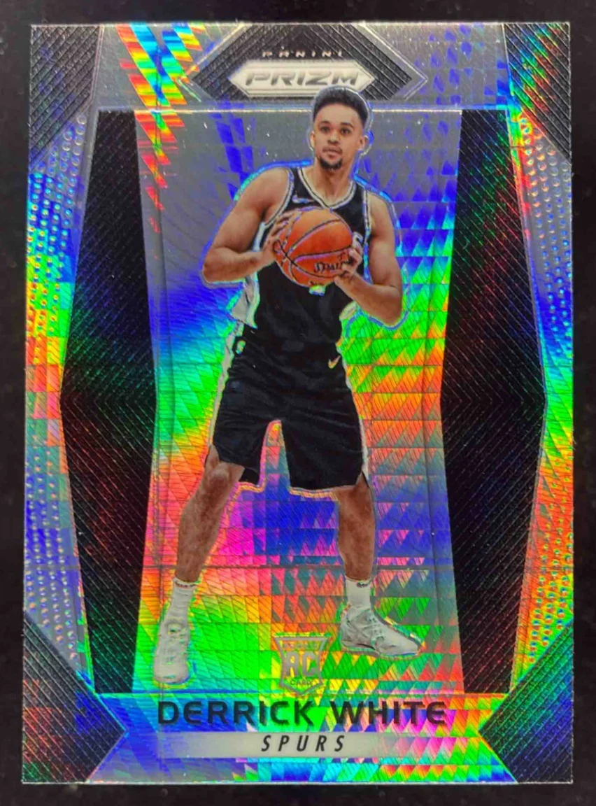 2017-18 Panini Prizm Prizms Hyper #298 Derrick White RC