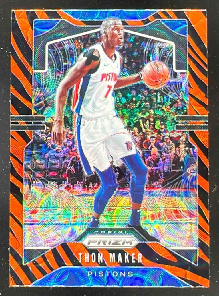 2019-20 Panini Prizm Prizms Choice Tiger Stripe #96 Thon Maker