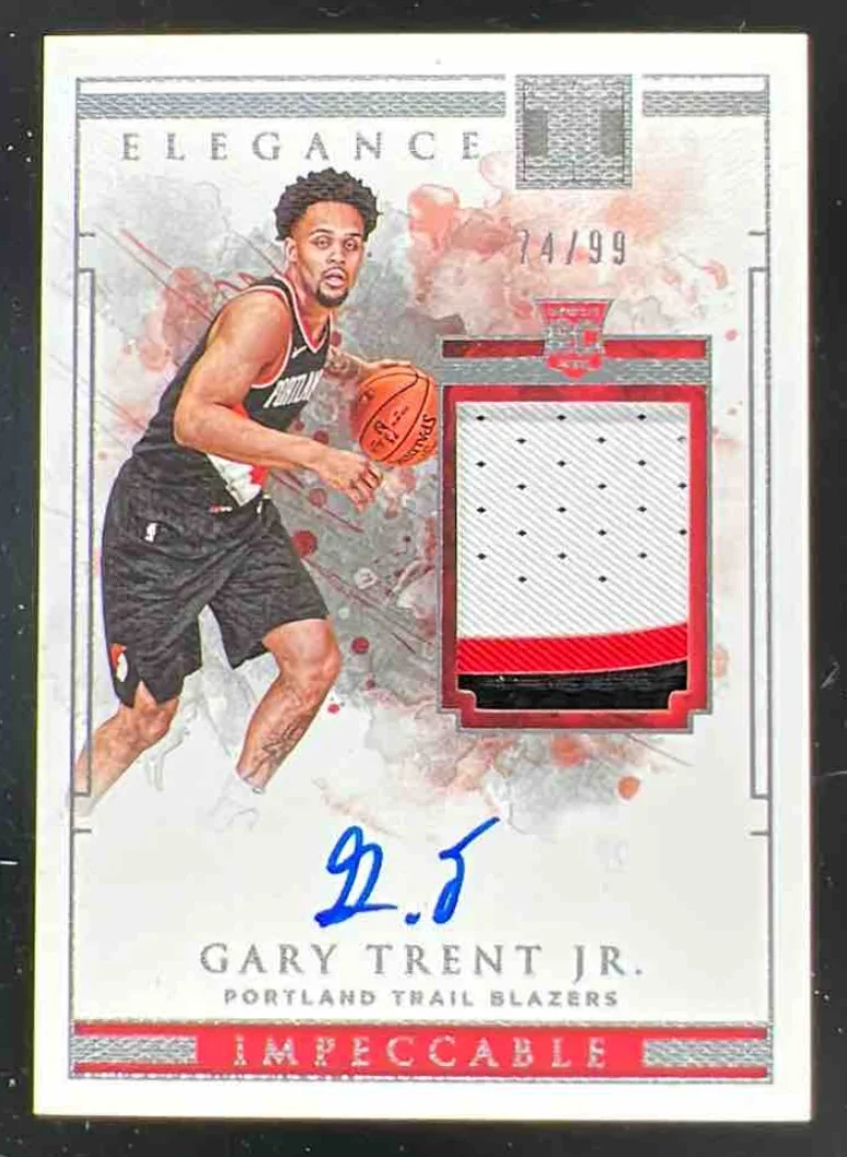 2018-19 Panini Impeccable #145 Gary Trent Jr. RC Auto /99
