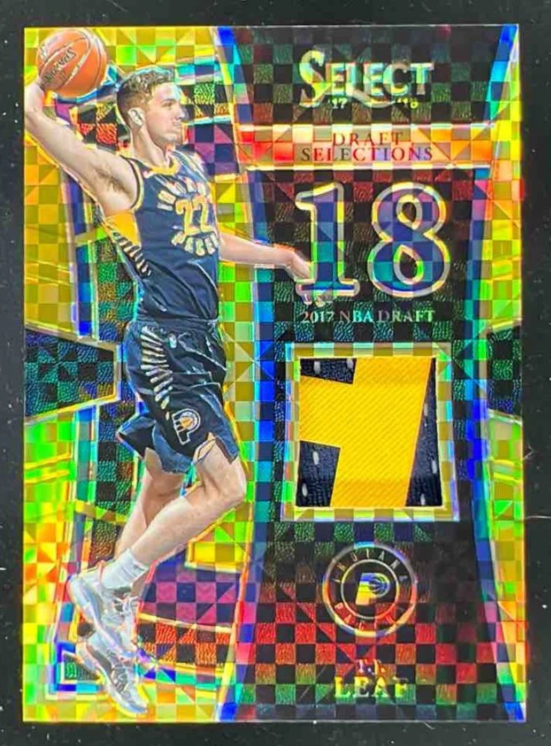 2017-18 Panini Select Draft Selections Memorabilia Gold #DS-TJL T.J. Leaf RC /10