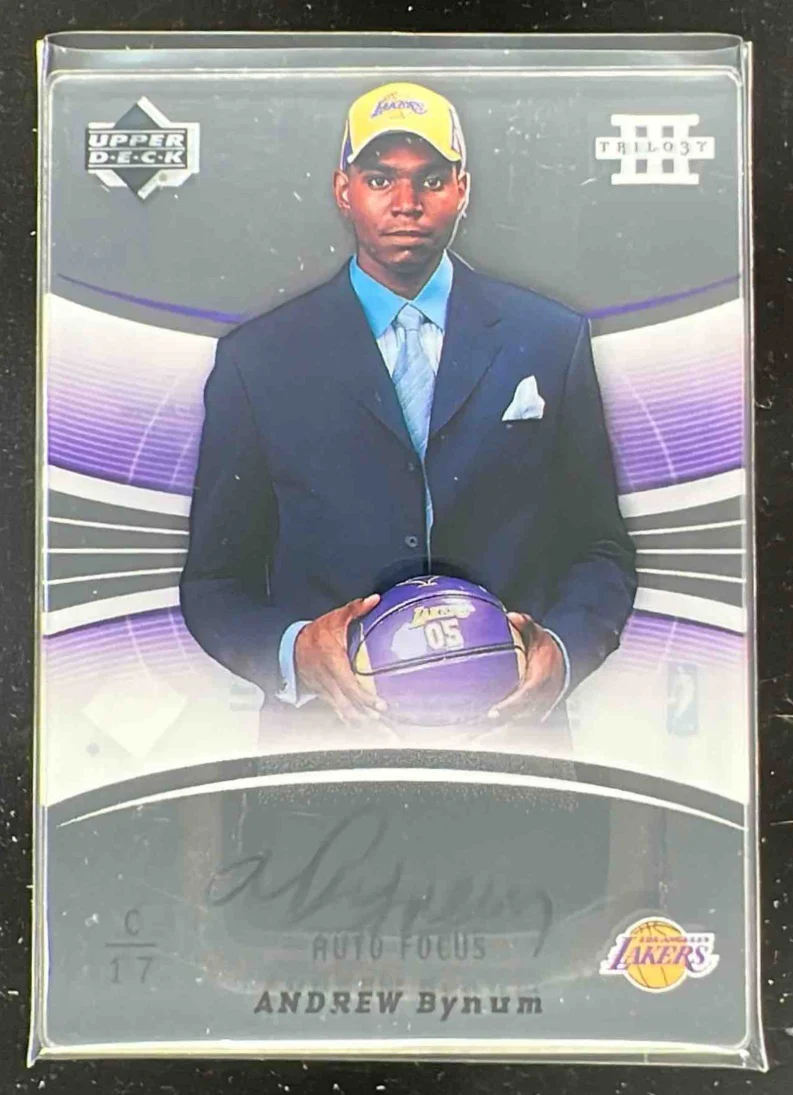 2005-06 Upper Deck Trilogy Auto Focus #AF-AN Andrew Bynum RC Auto
