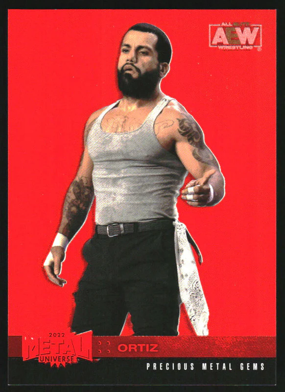 2022 SkyBox Metal Universe AEW Precious Metal Gems Red #55 Ortiz /100