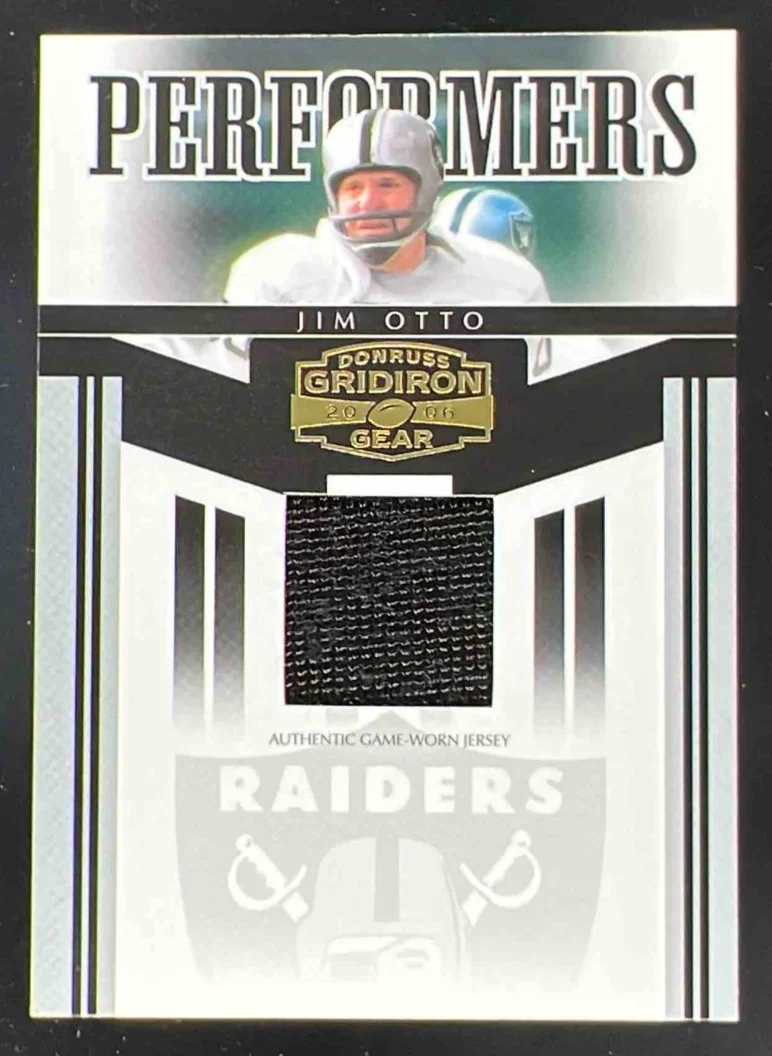 2006 Donruss Gridiron Gear Performers Jerseys #PR-1 Jim Otto /100