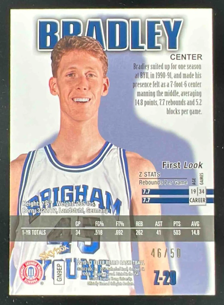 2012-13 Fleer Retro 97 98 Z Force Super Rave #Z-29 Shawn Bradley /50 - Image 2
