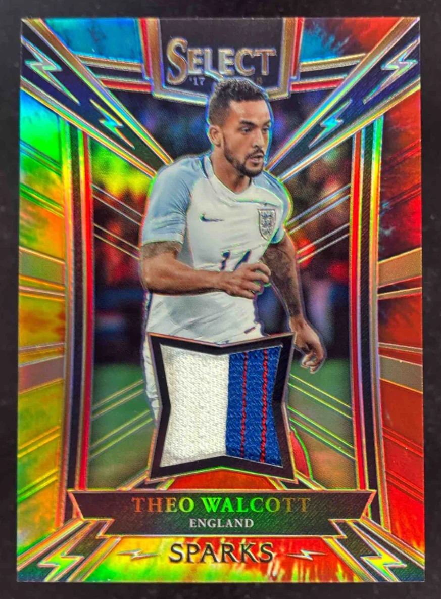 2017 Panini Select Sparks Memorabilia Tie Dye #SP-TW Theo Walcott /30