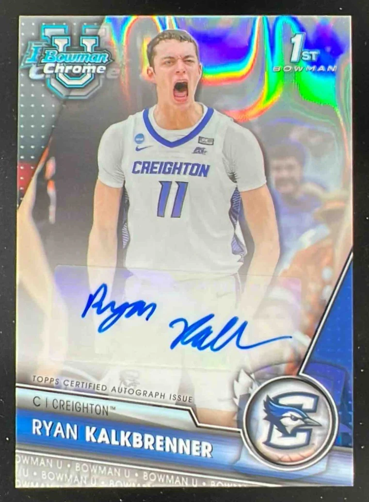 2023 Bowman University Chrome Lava Refractor #BCPA-RK Ryan Kalkbrenner Auto /199