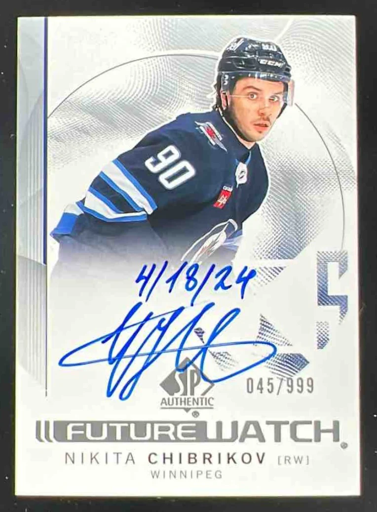 2024-25 Upper Deck SP Authentic #150 Nikita Chibrikov Autograph RC Auto /999