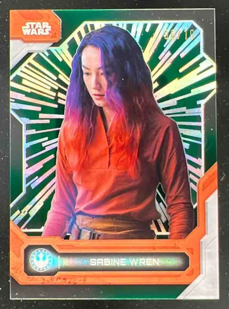 2024 Topps Star Wars High Tek Hyperspace Pattern Green #88 Sabine Wren /10