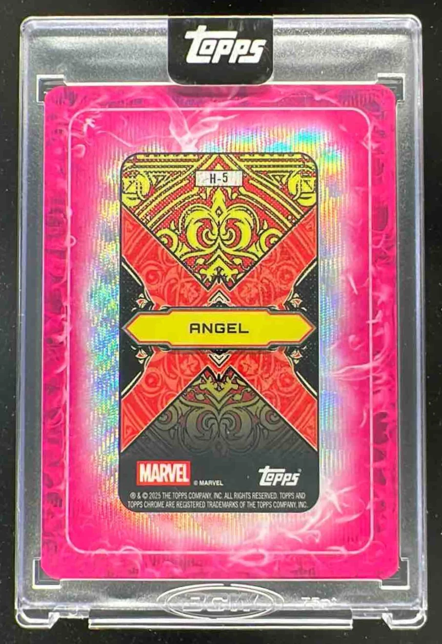 2025 Topps Mint Marvel Gambit's Deck #H-5 Angel /99 - Image 2
