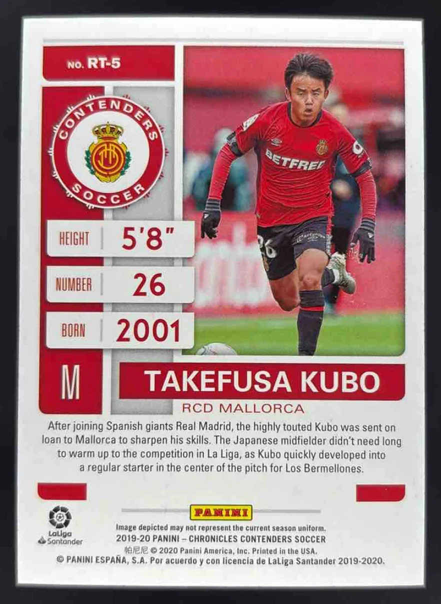 2019 Panini Chronicles Contenders Rookie Ticket #RT-5 Takefusa Kubo - Image 2