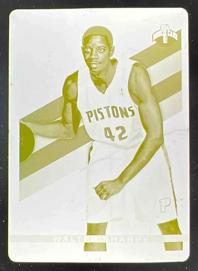 2009 Topps Signature Printing Plate Yellow #TS-WS Walter Sharpe 1/1