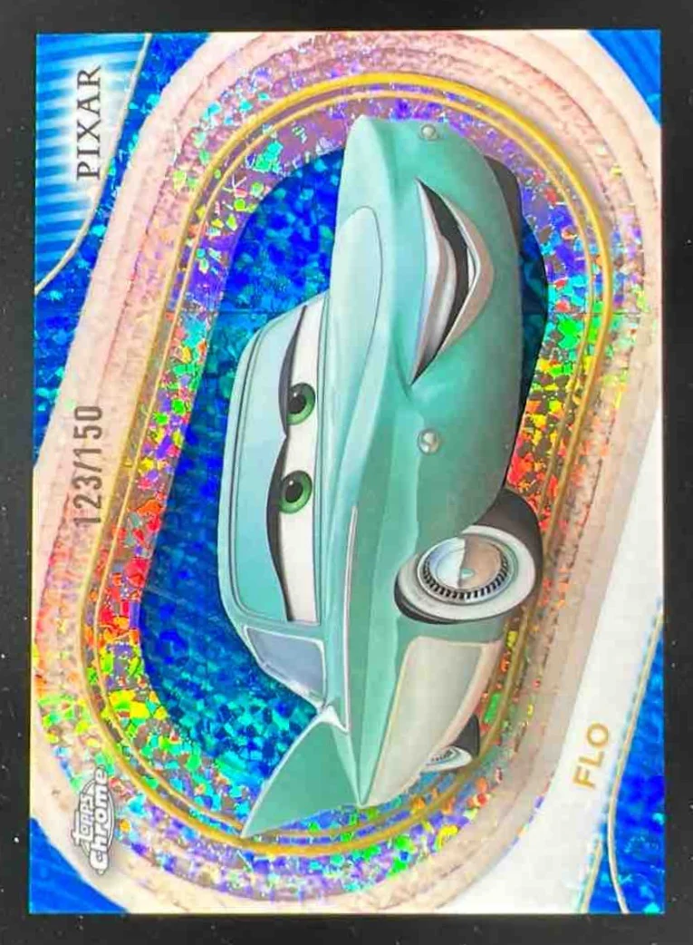 2025 Topps Chrome Disney Blue Mini Diamonds Refractor #53 Flo /150