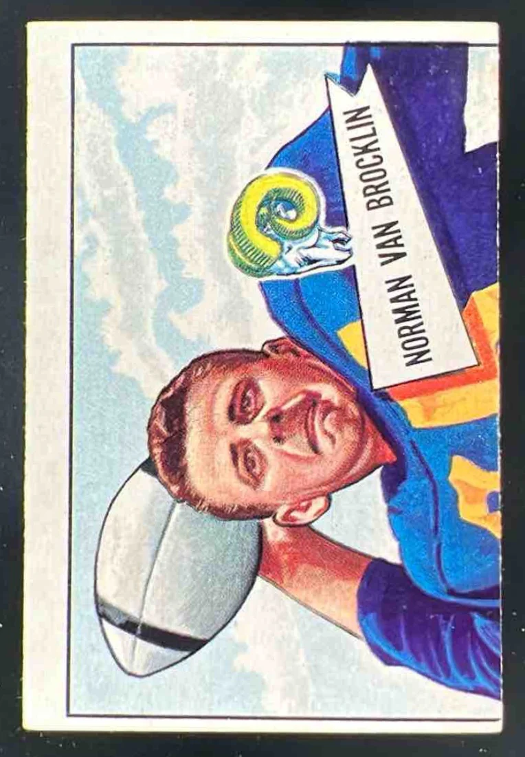 1952 Bowman Large #1 Norman Van Brocklin SP