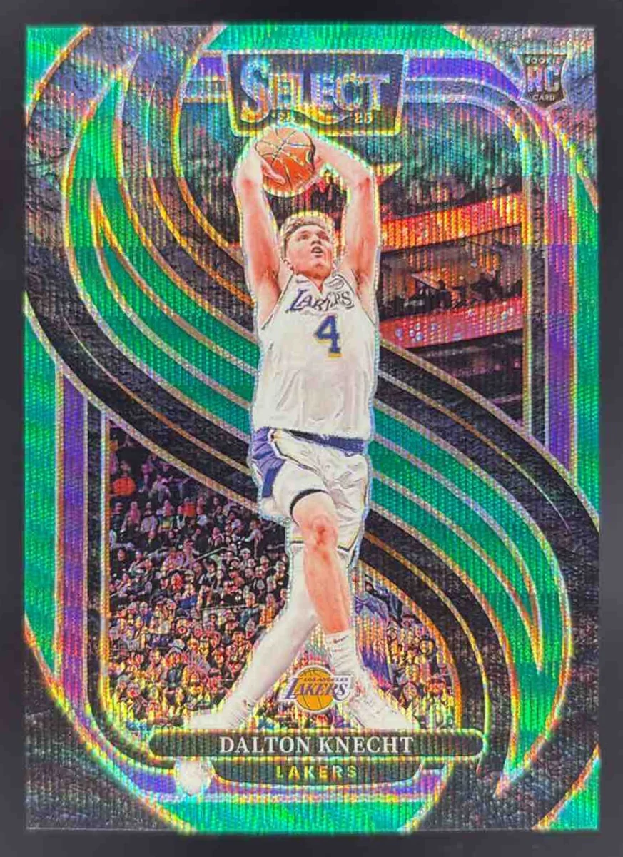 2024-25 Panini Select Premier Green Wave Prizm #186 Dalton Knecht RC /50