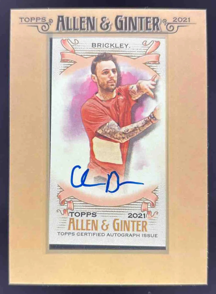 2021 Topps Allen & Ginter Framed Mini Autographs #FMA-CBR Chris Brickley Auto