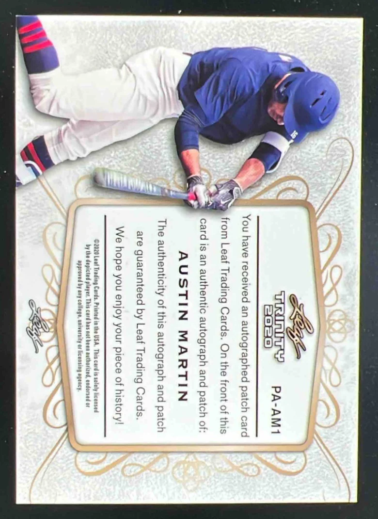 2020 Leaf Trinity Patch Spectrum Green HoloFoil #PA-AM1 Austin Martin Auto /50 - Image 2
