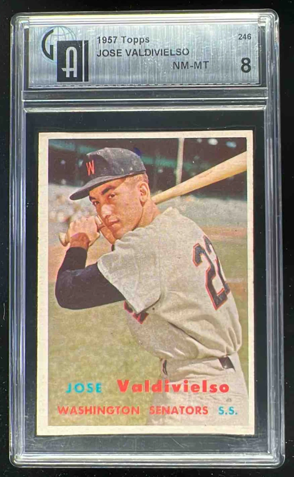 1957 Topps #246 Jose Valdivielso GAI 8