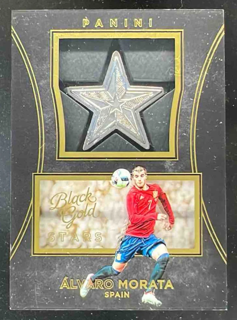 2016 Panini Black Gold Stars Medallions #S-AMO Alvaro Morata