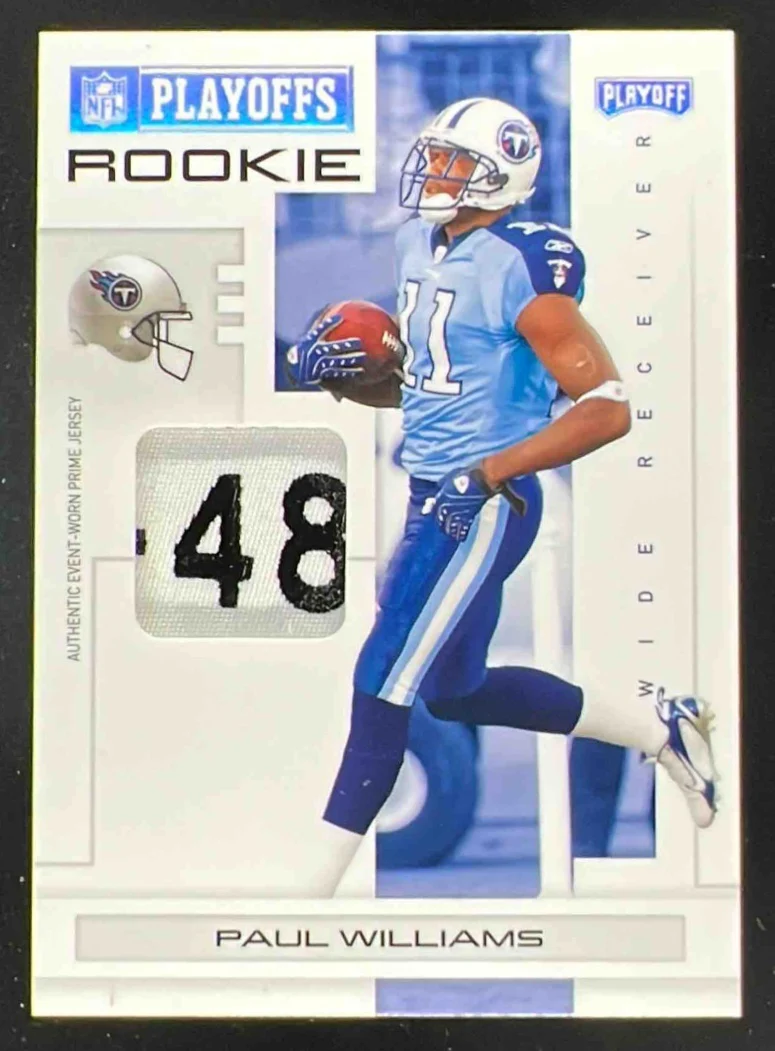2007 Playoff NFL Playoffs Materials Silver Prime #126 Paul Williams /15