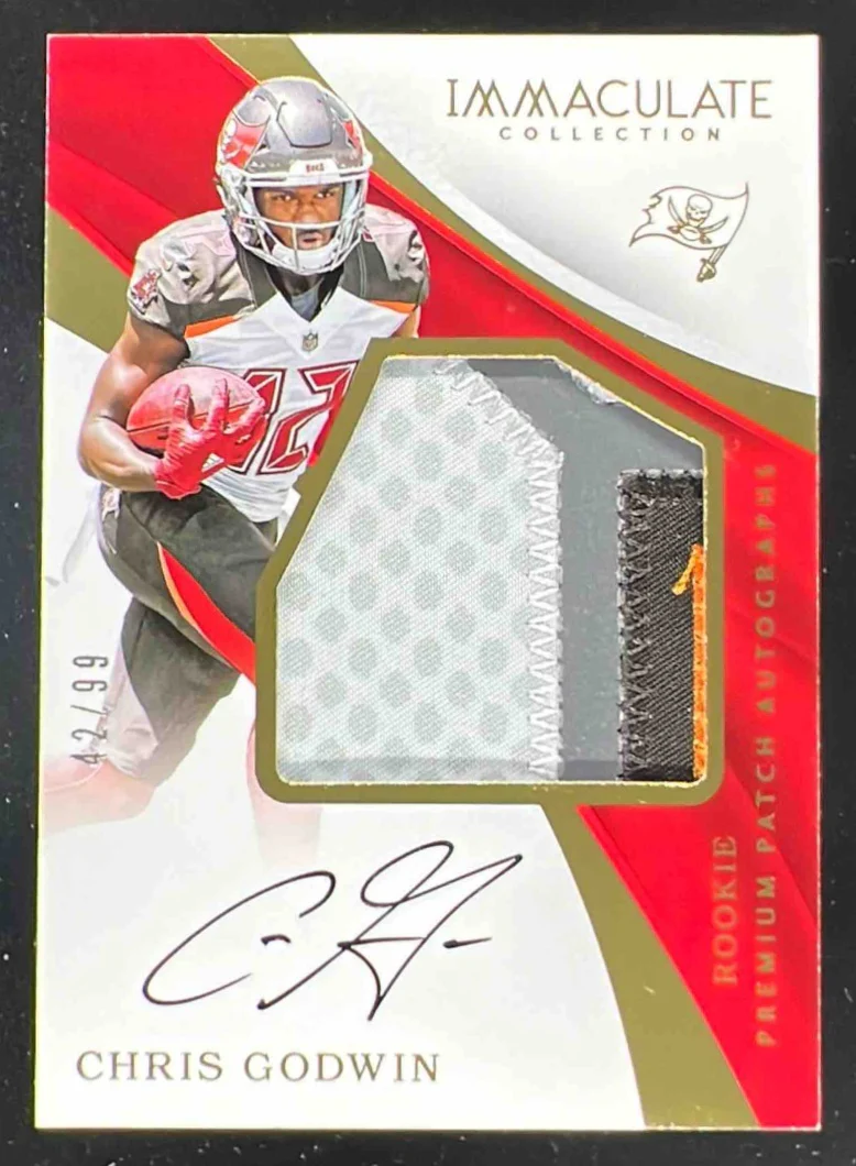 2017 Immaculate Collection Premium Patch Rookie #PR-CG Chris Godwin RC Auto /99