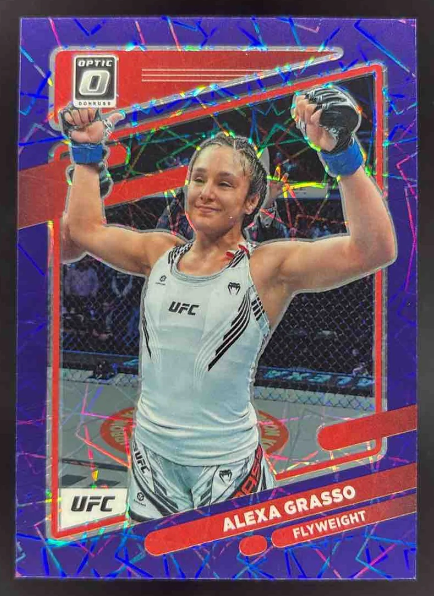 2022 Panini Donruss Optic UFC Purple Velocity Prizm #91 Alexa Grasso /59