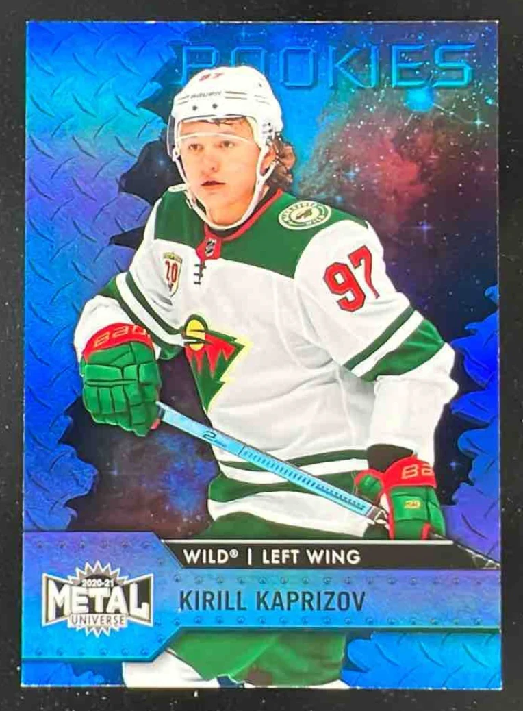 2020 Skybox Metal Universe Spectrum FX Blue #125 Kirill Kaprizov RC