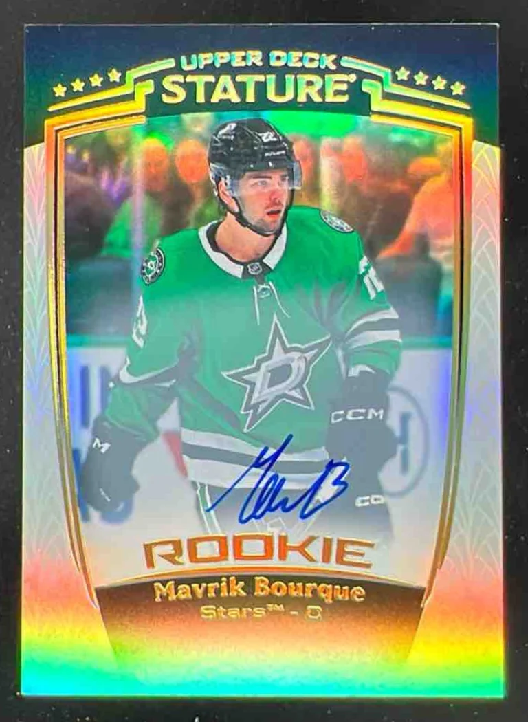 2024-25 Upper Deck Stature Auto #46 Mavrik Bourque Autograph RC Auto