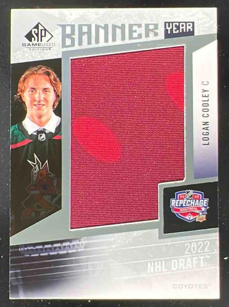 2023-24 Upper Deck SP Game Used Banner Year NHL Draft #BYDR-LC Logan Cooley RC