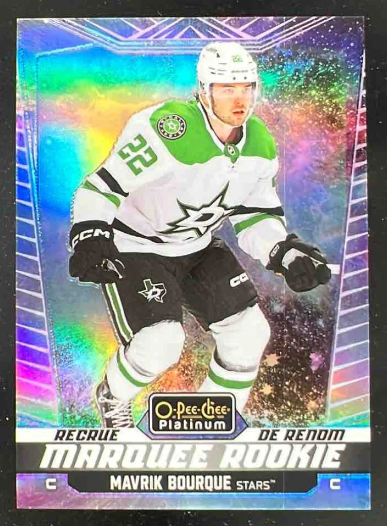 2024-25 O-Pee-Chee Platinum Cosmic #205 Mavrik Bourque RC Marquee Rookie /65