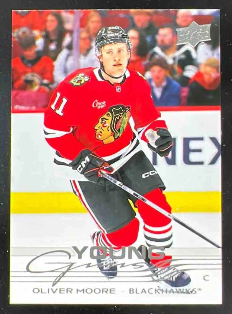 2025 Upper Deck Series 1 #216 Oliver Moore Young Guns RC
