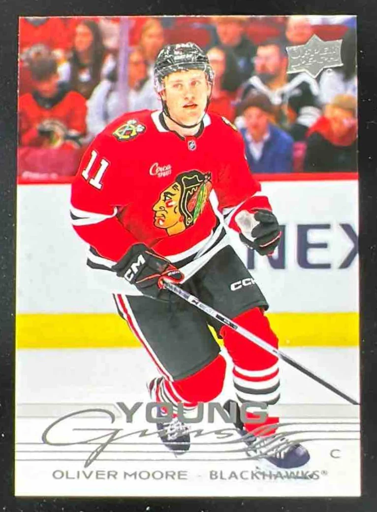 2025 Upper Deck Series 1 #216 Oliver Moore Young Guns RC