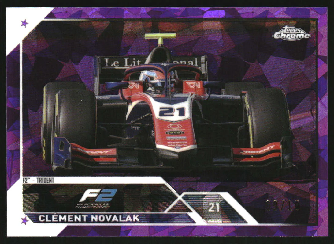 2023 Topps Chrome Sapphire Formula 1 Purple Refractors #139 Clement Novalak /10