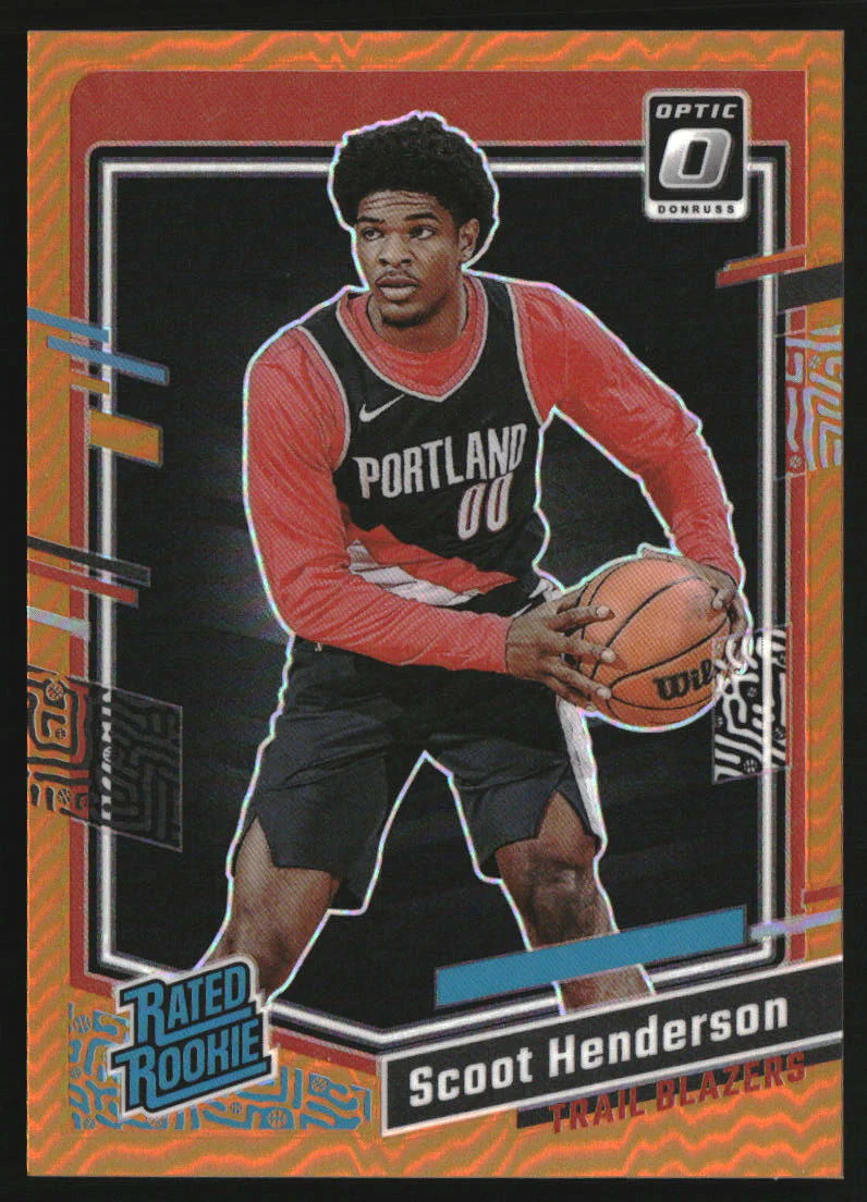 2023-24 Donruss Optic Orange #239 Scoot Henderson RR RC Rookie /199