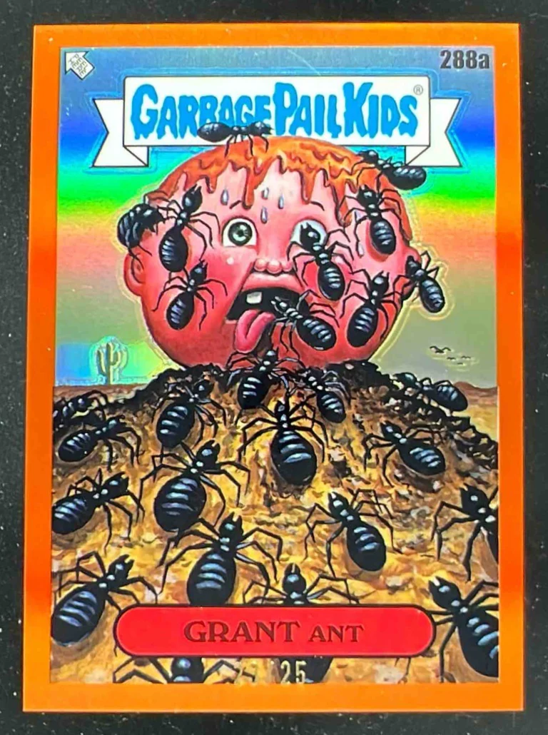 2024 Topps Chrome Garbage Pail Kids 7 Orange Refractor #288a GRANT Ant /25
