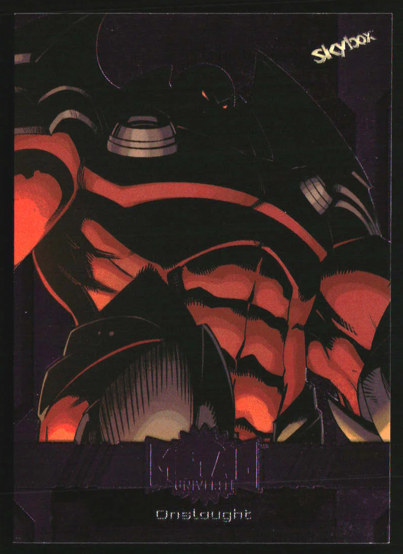2024 SkyBox Marvel Metal Universe Avengers Purple FX #64 Onslaught /199