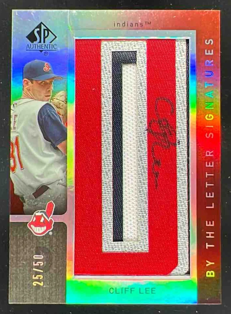 2007 SP Authentic By the Letter Signatures Cliff Lee Autograph VAR Auto /50