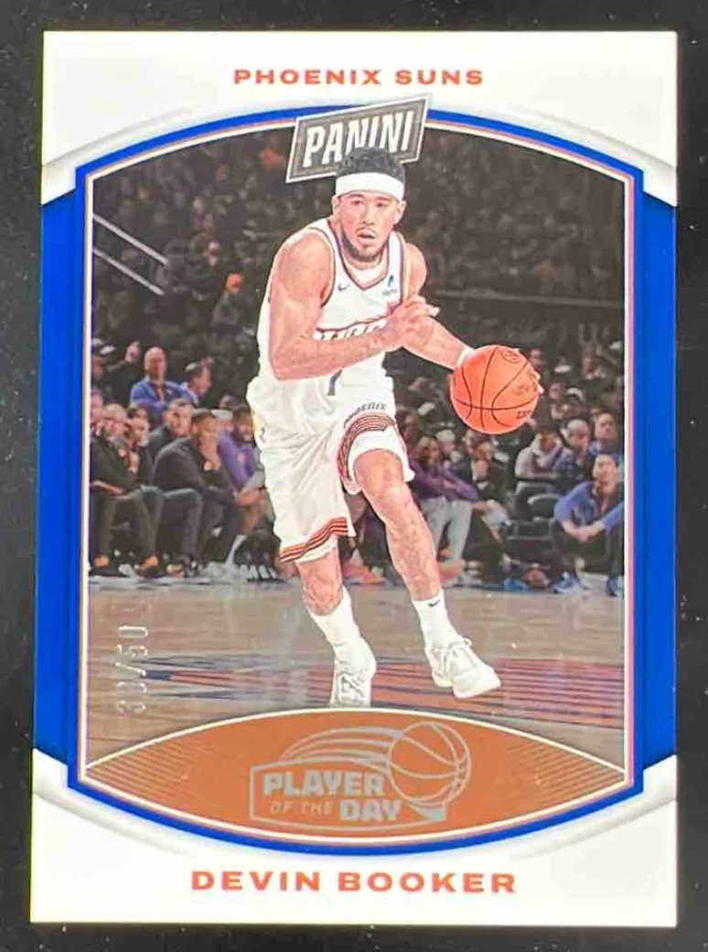 2023-24 Panini Player of the Day Blue #41 Devin Booker /50