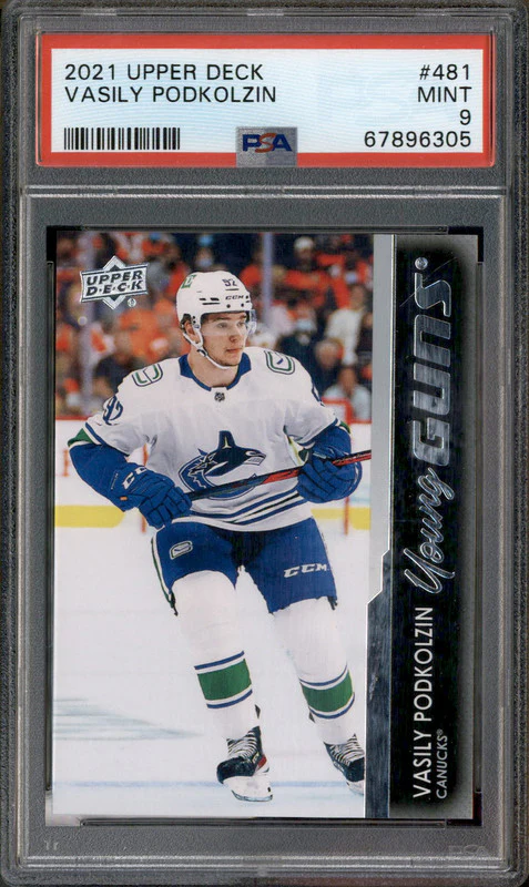 2021 Upper Deck #481 Vasily Podkolzin RC Rookie PSA 9
