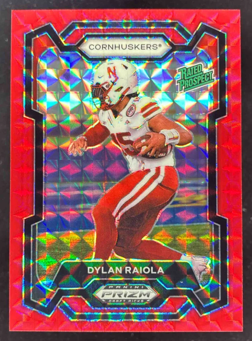 2024 Panini Prizm Collegiate Draft Red Finite #194 Dylan Raiola Prospect /125
