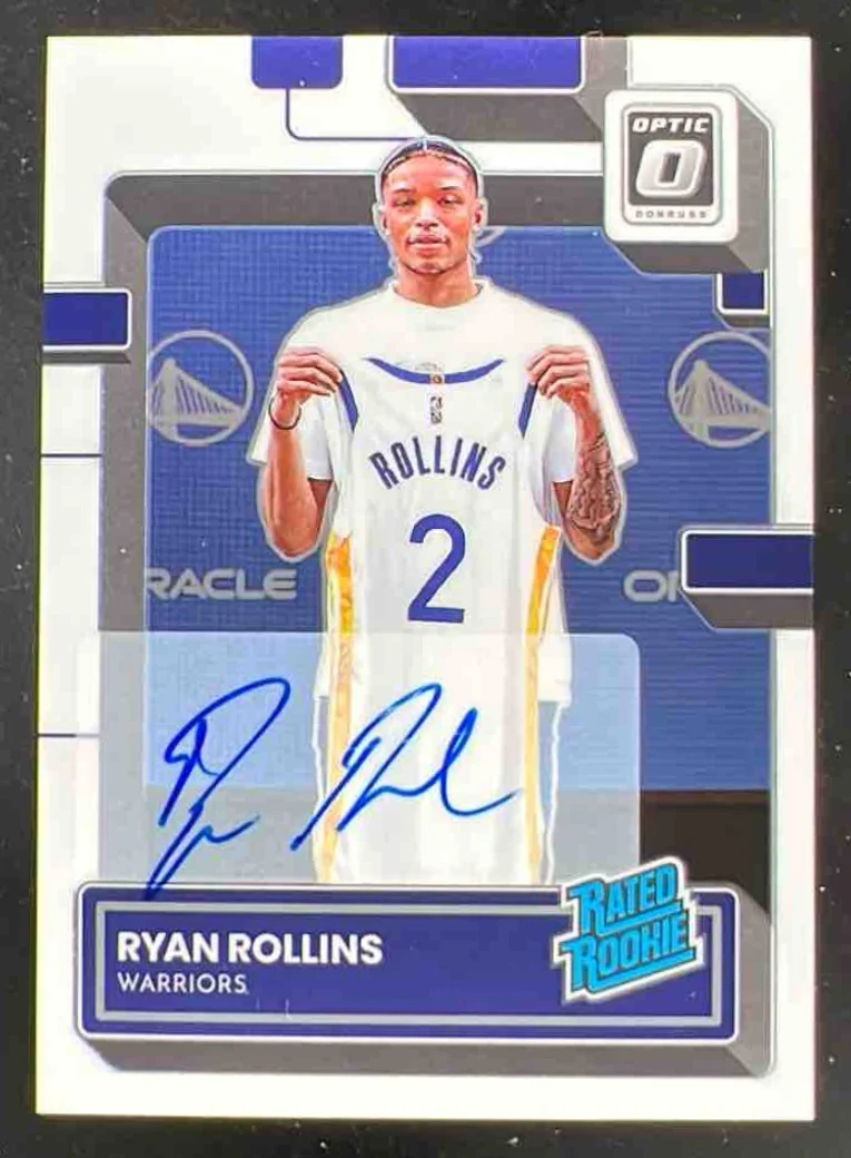 2022-23 Panini Donruss Optic Rated Rookies Signatures #211 Ryan Rollins RC Auto