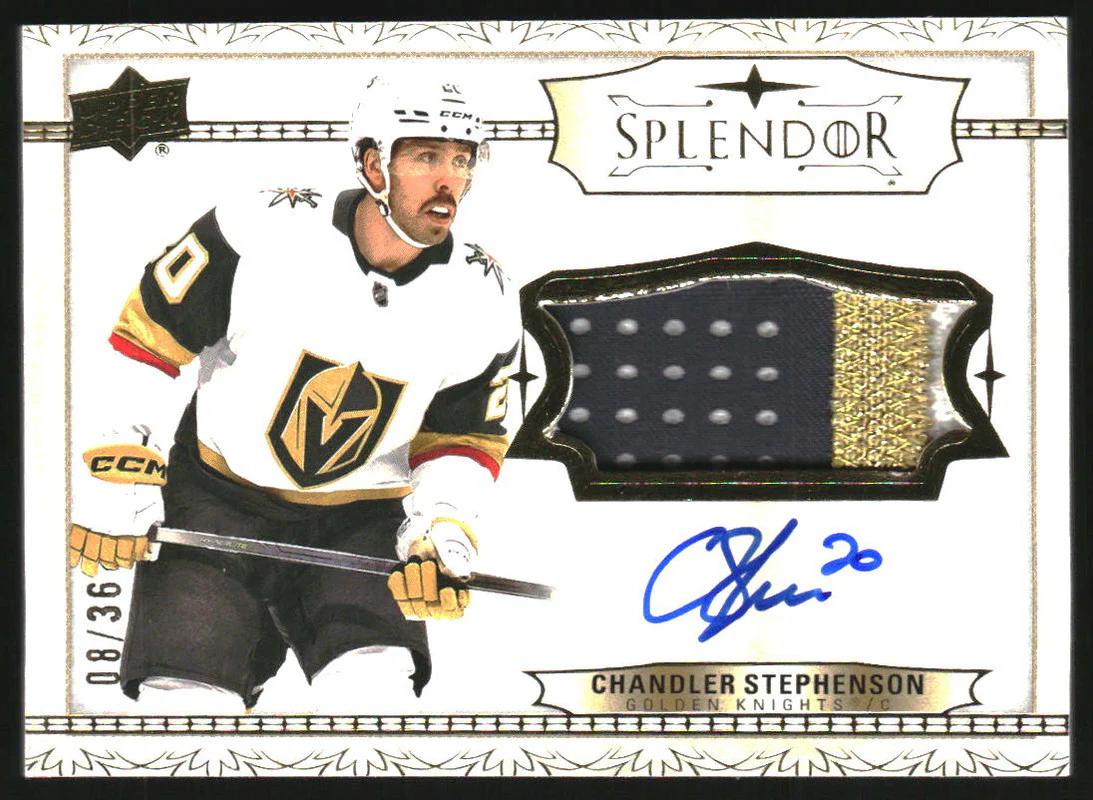 2022-23 Upper Deck Splendor Autograph Patch Chandler Stephenson Auto /36