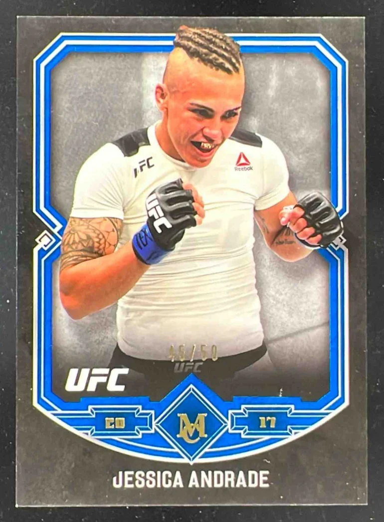 2017 Topps Museum Collection UFC Sapphire #27 Jessica Andrade /50