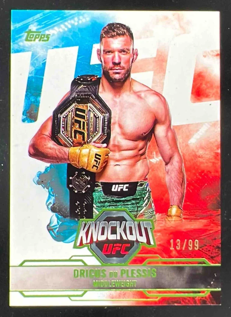 2025 Topps UFC Knockout Lime Green #73 Dricus du Plessis /99