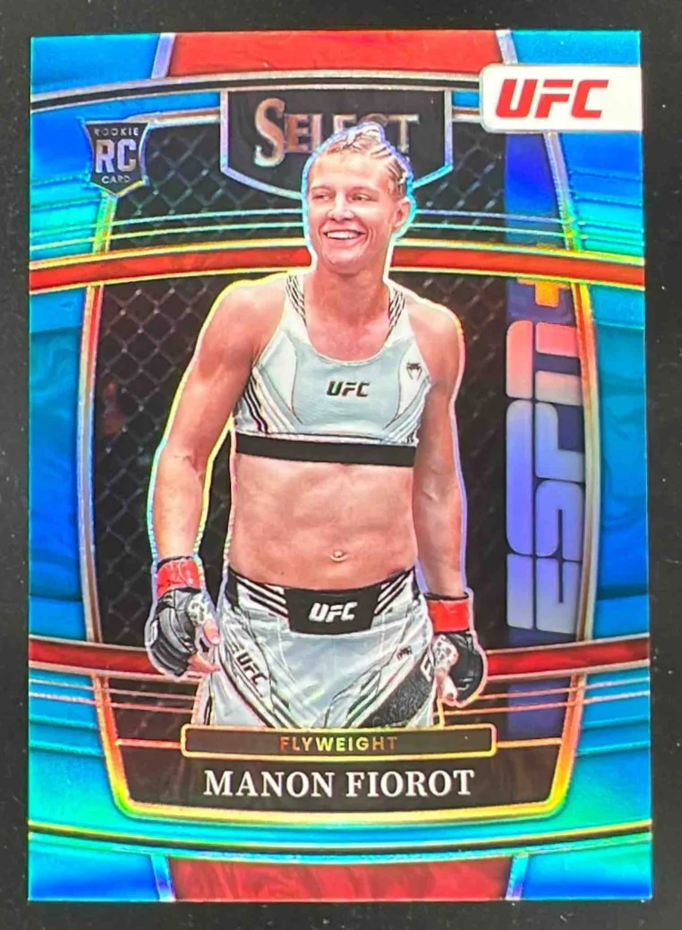 2022 Panini Select UFC Light Blue Prizms #69 Manon Fiorot RC Concourse /199